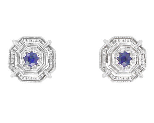 Majestic Blue Sapphire Stud Earrings 5/8ct – Steven Singer Jewelers